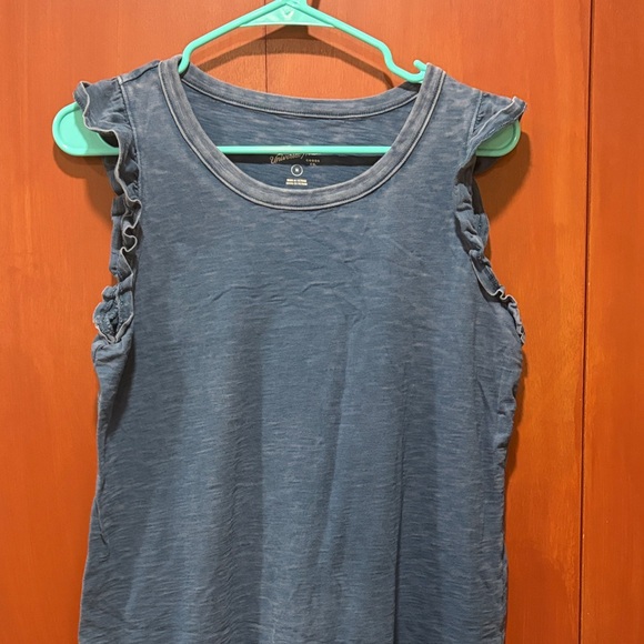 Universal Thread Ruffled Blue Midi Dress - Picture 5 of 8